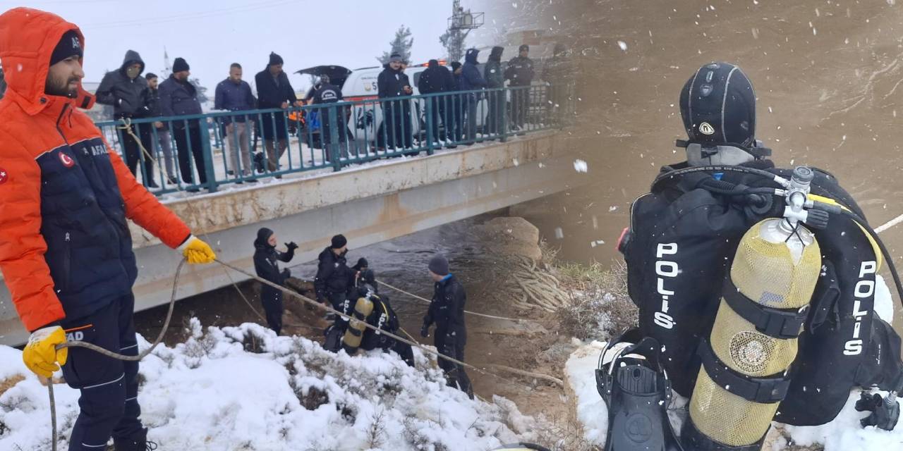 Otomobil sulama kanalına uçtu! Baba ve 3 çocuğu kayıp