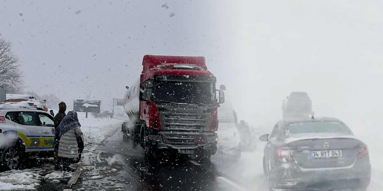 Batı Karadeniz’de kar alarmı: Bolu Dağı’nda ulaşım durdu!
