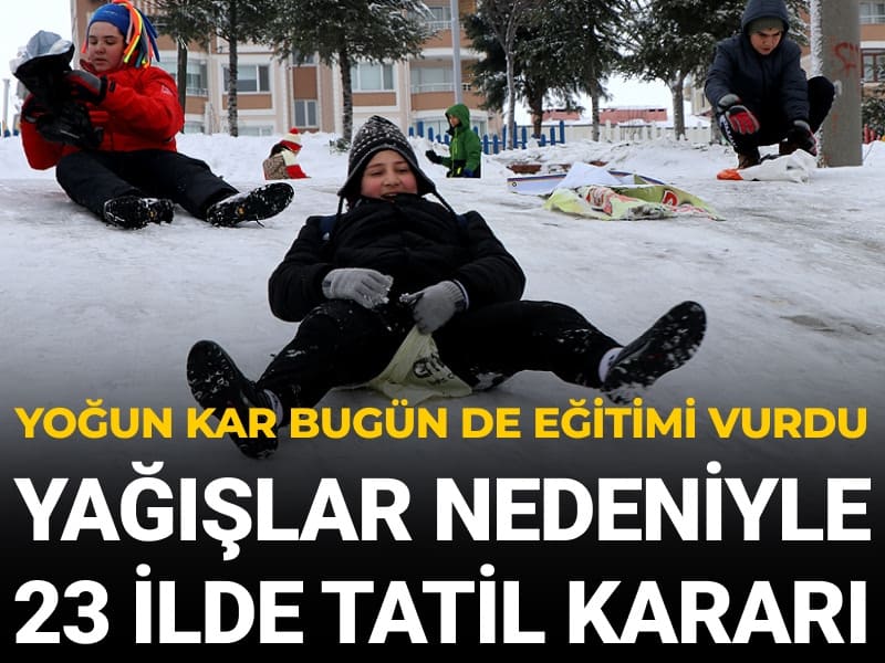 Kar ve buzlanma nedeniyle çok sayıda ilde eğitime ara verildi