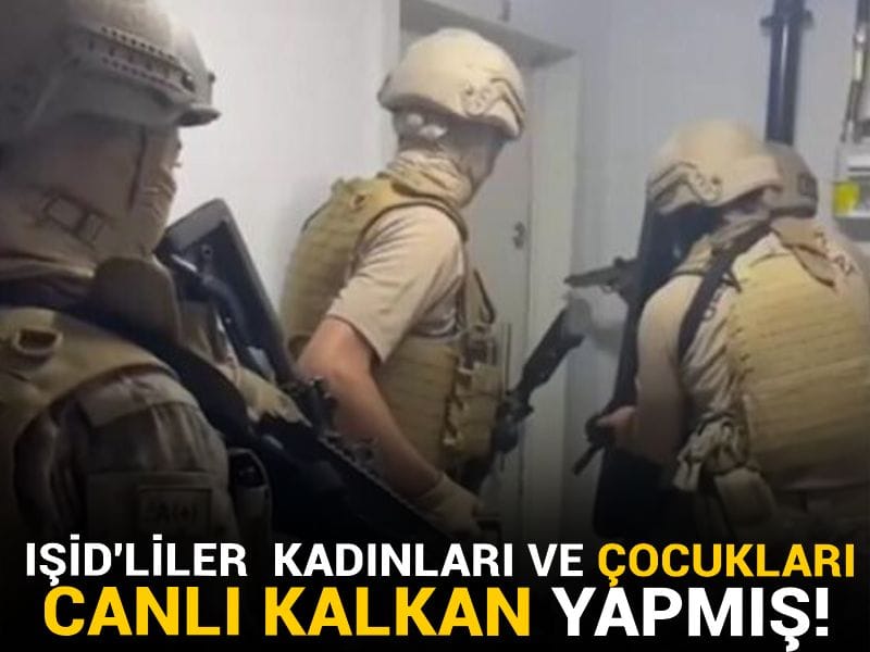 IŞİD'li teröristler kadınları ve çocukları canlı kalkan yapmış!