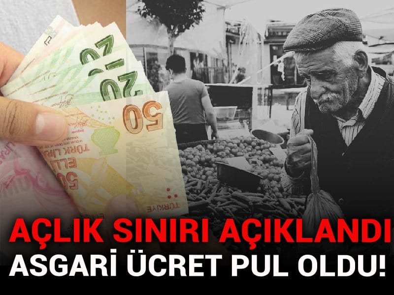 Kritik veri açıklandı: Açlık sınırı belli oldu