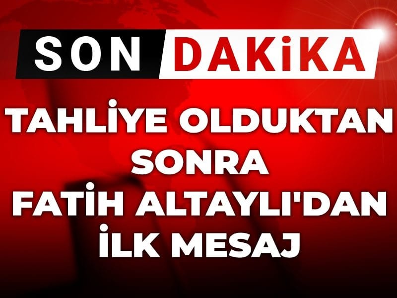Son dakika | Tahliye olduktan sonra Fatih Altaylı’dan ilk mesaj