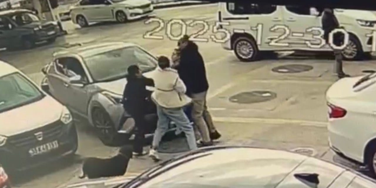 Kaza sonrası taraflar birbirine girdi: O anlar kamerada