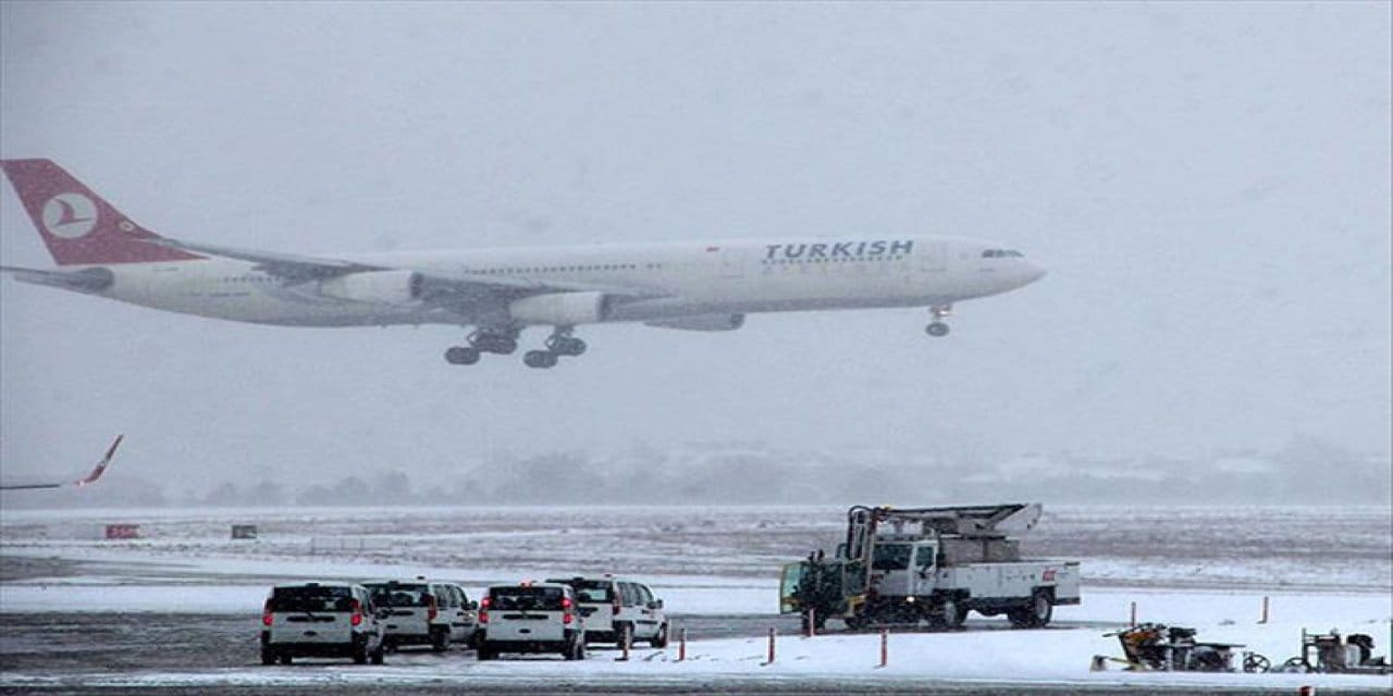 Kar yağışı nedeniyle 61 sefer iptal edildi