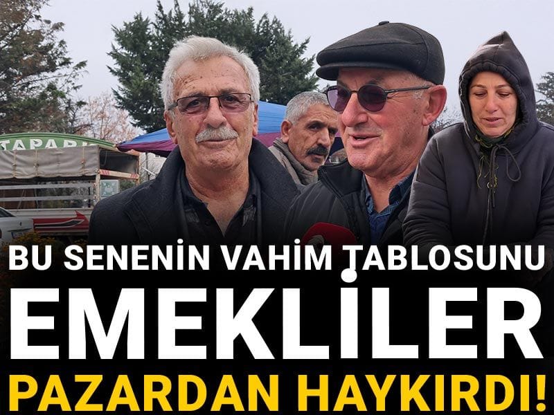 Bu senenin vahim tablosunu emekliler pazardan haykırdı!