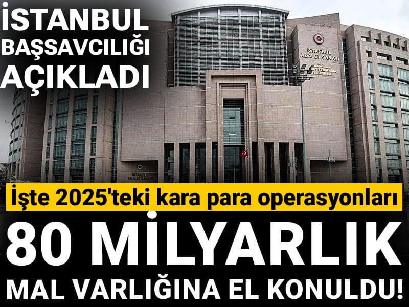 Başsavcılık açıkladı: 80 milyarlık mal varlığına el konuldu! İşte 2025'teki kara para operasyonları...
