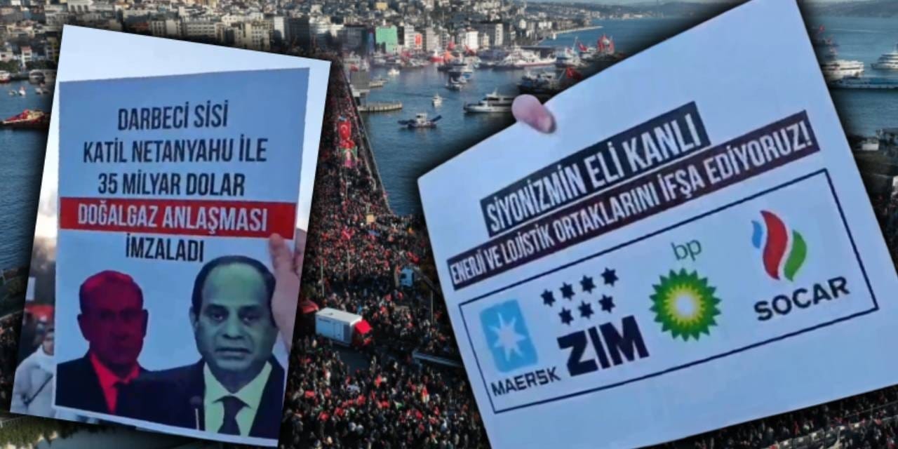 TÜGVA'nın Gazze mitinginde 'pankart krizi!' Seçmece sloganlar...