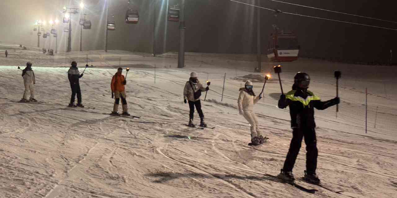 Kar yağışını fırsat bilip oraya koştular: Doluluk oranı yüzde 100'e ulaştı!