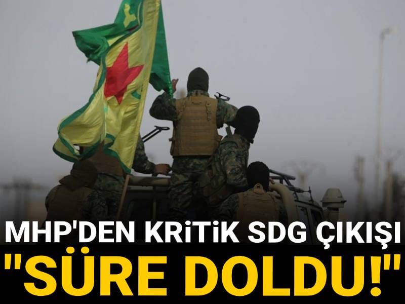 MHP'den kritik SDG çıkışı: Süre doldu!