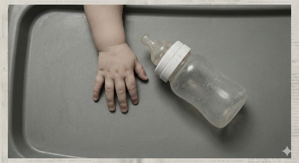 2 aylıkken açlıktan ölen bebeğin annesi konuştu: Bebek ölünce yatağa bırakıp birlikte yemek yemişler