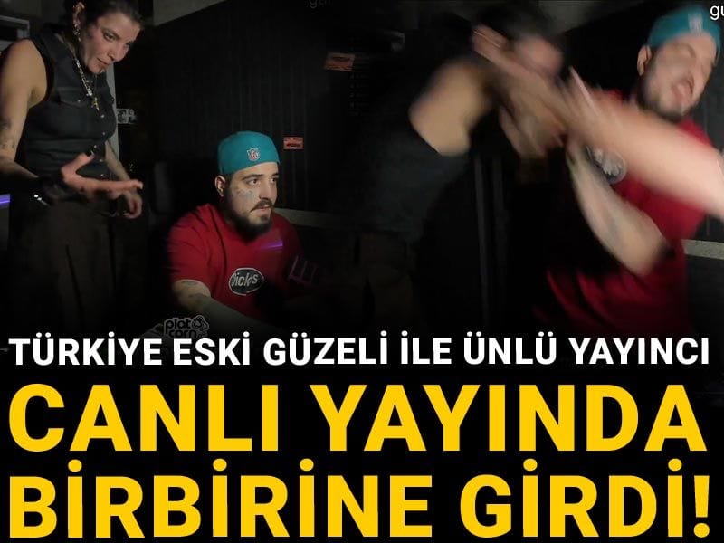 Türkiye eski güzeli ile ünlü yayıncı canlı yayında birbirine girdi!