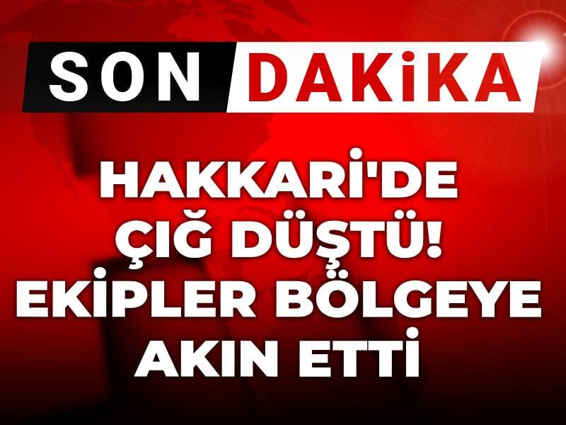 Son dakika | Hakkari'de çığ düştü! Ekipler bölgeye akın etti