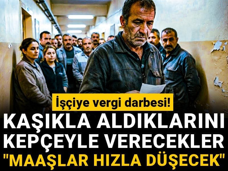 İşçiye vergi darbesi! Kaşıkla aldıklarını kepçeyle verecekler: "Maaşlar hızla düşecek"