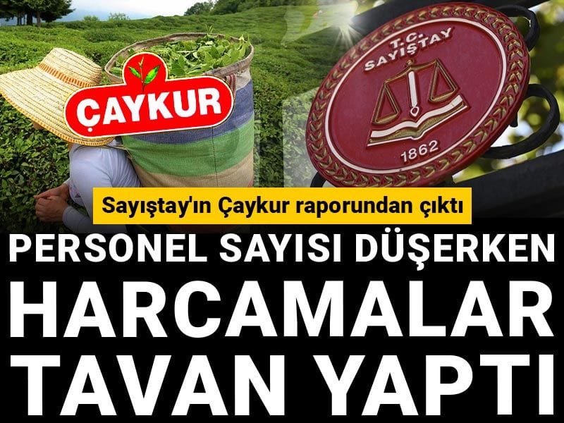 Sayıştay'ın Çaykur raporundan çıktı: Personel sayısı düşerken harcamalar tavan yaptı