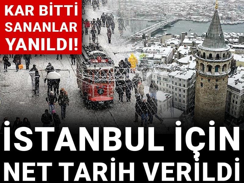 Kar bitti sananlar yanıldı! İstanbul için net tarih verildi