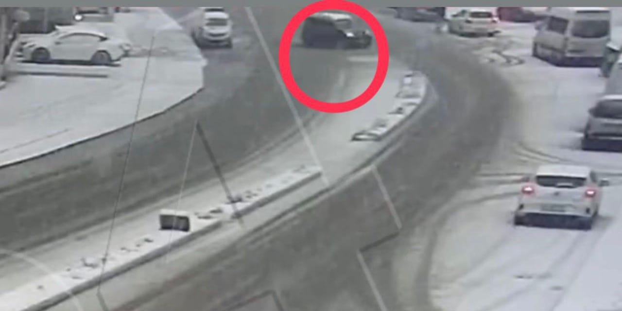 Karlı yolda driftli 'eğlenceye' 58 bin 217 lira ceza!