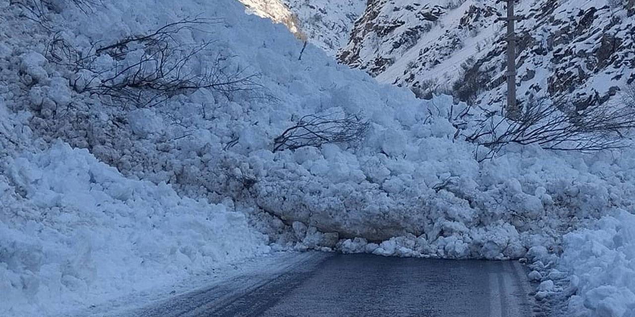 Hakkari-Çukurca yoluna çığ düştü!