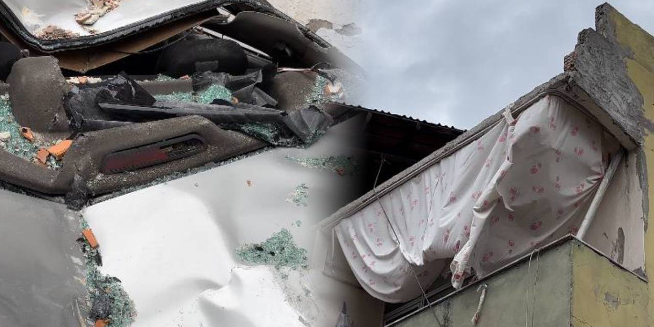 Gaziosmanpaşa’da lodos nedeniyle çatı uçtu!