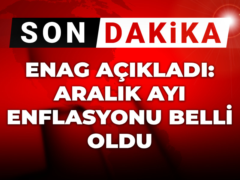 ENAG açıkladı: Aralık ayı enflasyonu belli oldu