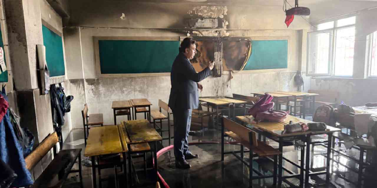 İlkokulda korku dolu anlar! Yangın çıktı, eğitime 2 gün ara verildi!