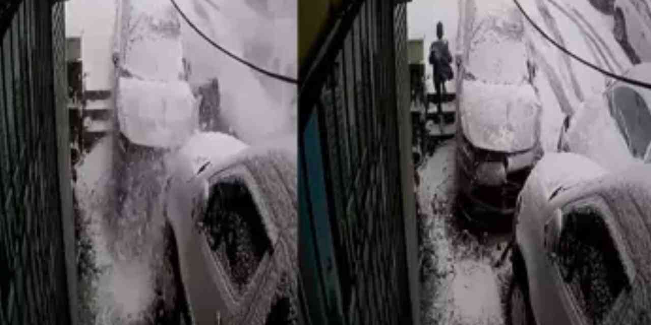 Mucizevi kurtuluş kamerada! Beş aracı biçe biçe geldi