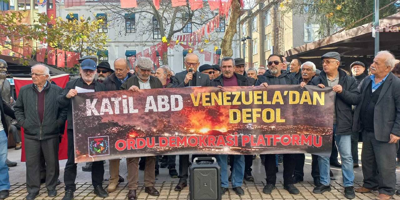 Ordu'da 'Maduro' protestosu