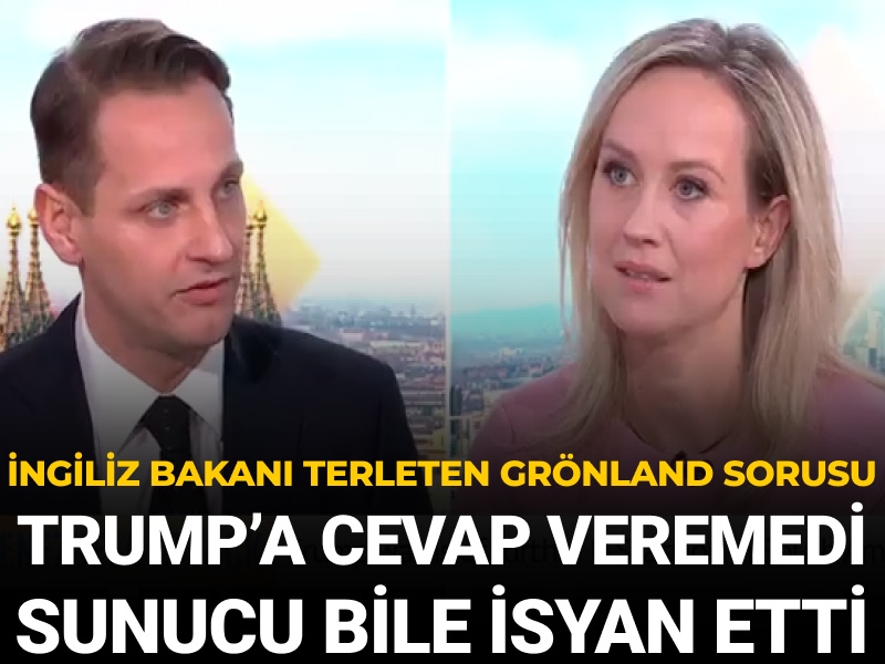 İngiliz bakanı terleten Grönland sorusu: Trump'a cevap veremedi sunucu bile isyan etti