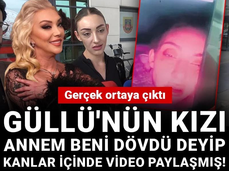 Güllü'nün kızı 'annem beni dövdü' deyip kanlar içinde video paylaşmış! Gerçek ortaya çıktı