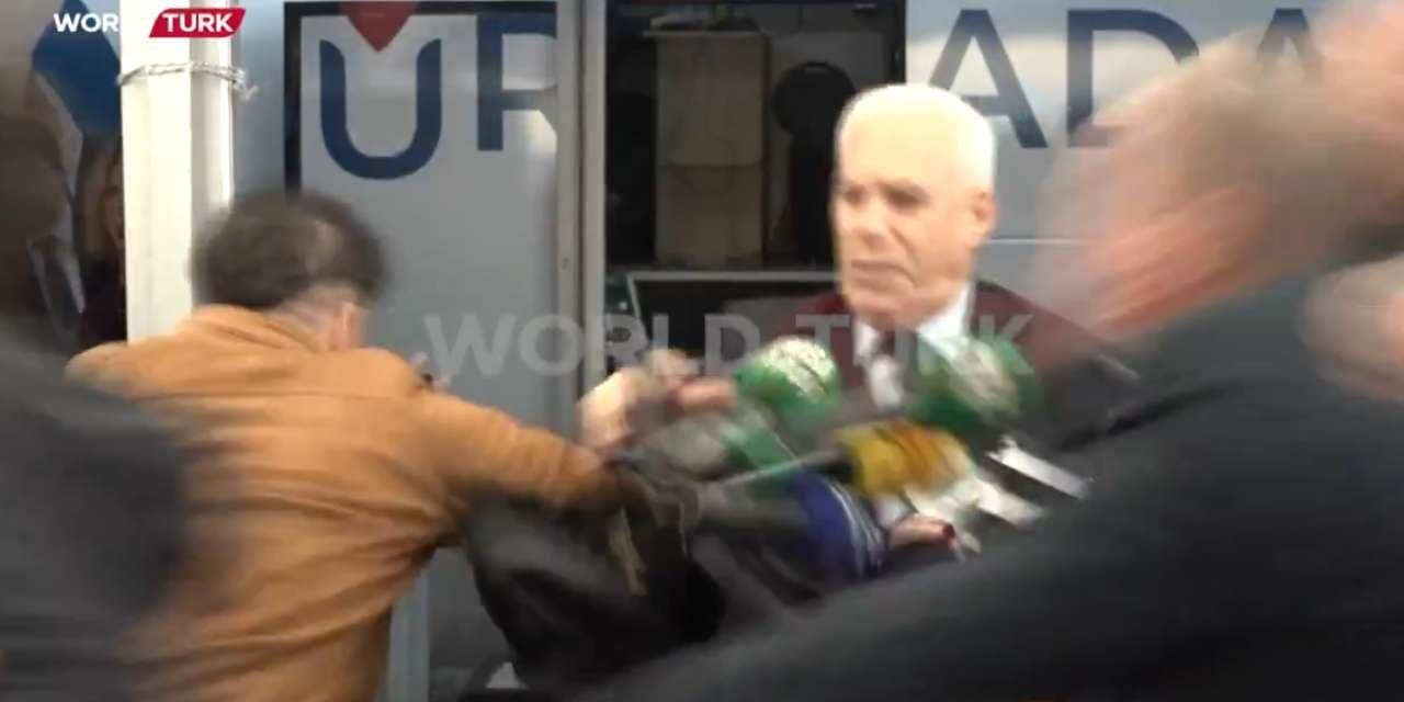 Mustafa Bozbey'e saldırı anı ortaya çıktı! Saniyelik müdahale kamerada