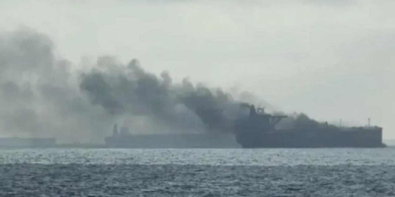 Karadeniz'de Rusya'ya giden petrol tankerine dronlu saldırı