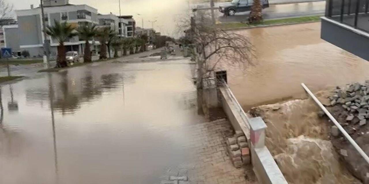 Aydın’da sağanak hayatı felç etti: Yollar göle döndü