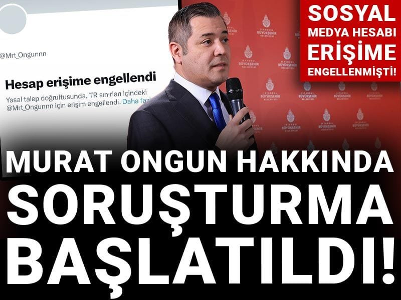 Murat Ongun hakkında 'yanıltıcı bilgiyi alenen yayma' iddiasıyla soruşturma başlatıldı!