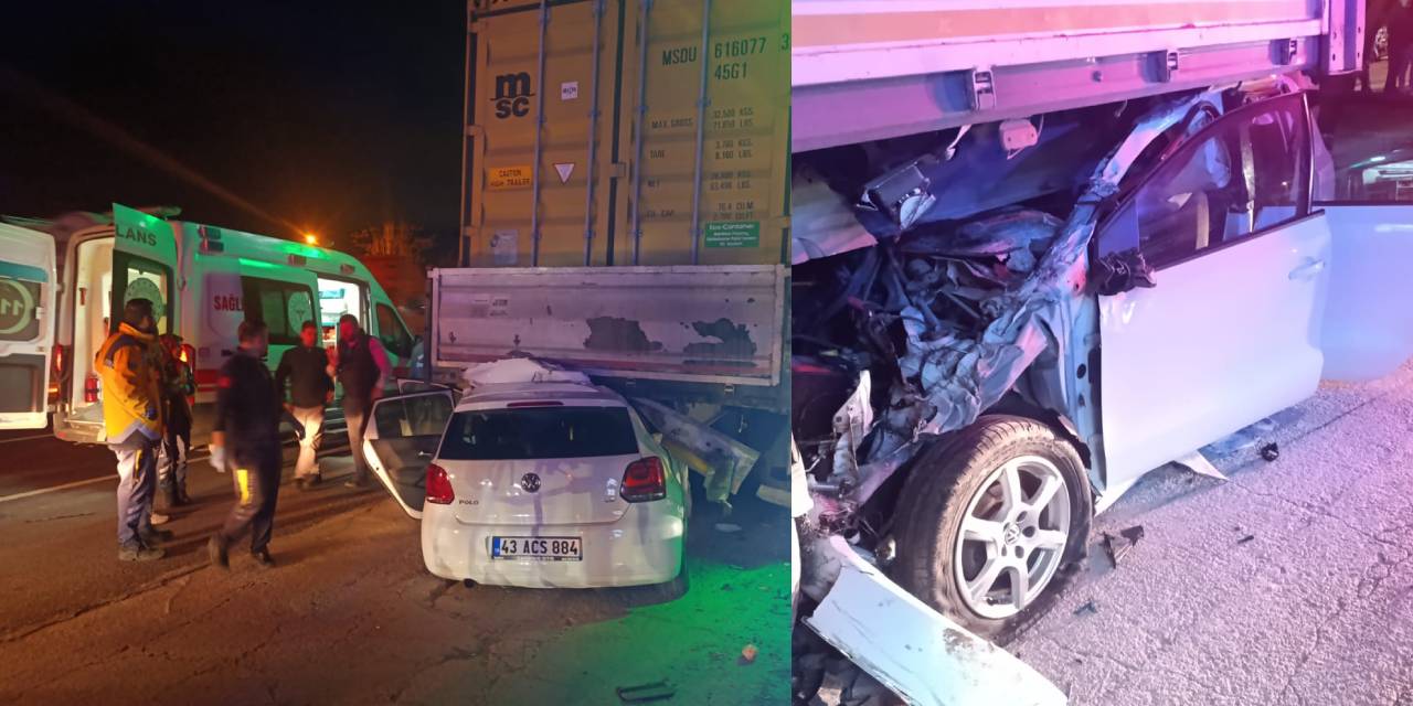 Önce yayaya sonra TIR'a çarptı! Gece yarısı feci kaza