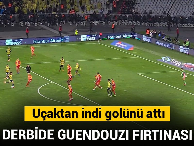 Süper Kupa'da Guendouzi kasırgası: Uçaktan indi ilk golünü Galatasaray'a attı