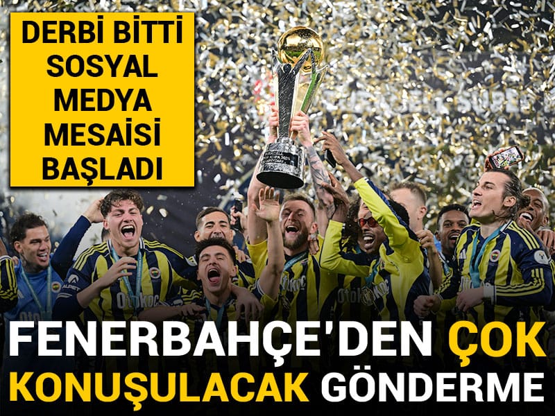 Fenerbahçe'den Galatasaray'a gönderi bombardımanı