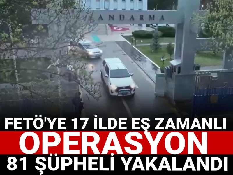 FETÖ'ye 17 ilde eş zamanlı operasyon: 81 şüpheli yakalandı