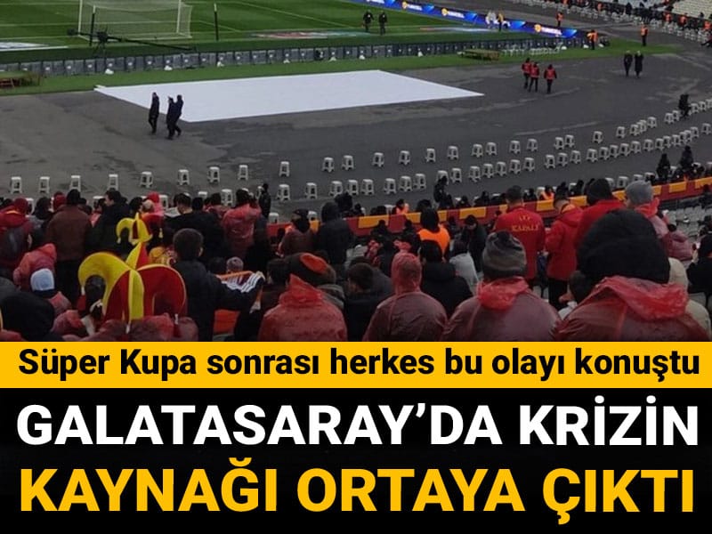 Galatasaray'daki krizin kaynağı ortaya çıktı