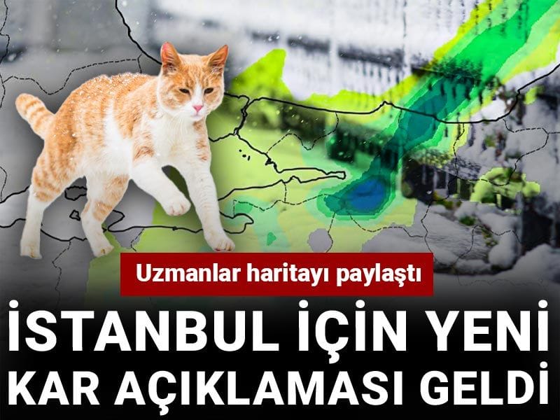 İstanbul için yeni kar açıklaması geldi: Uzmanlar haritayı paylaştı
