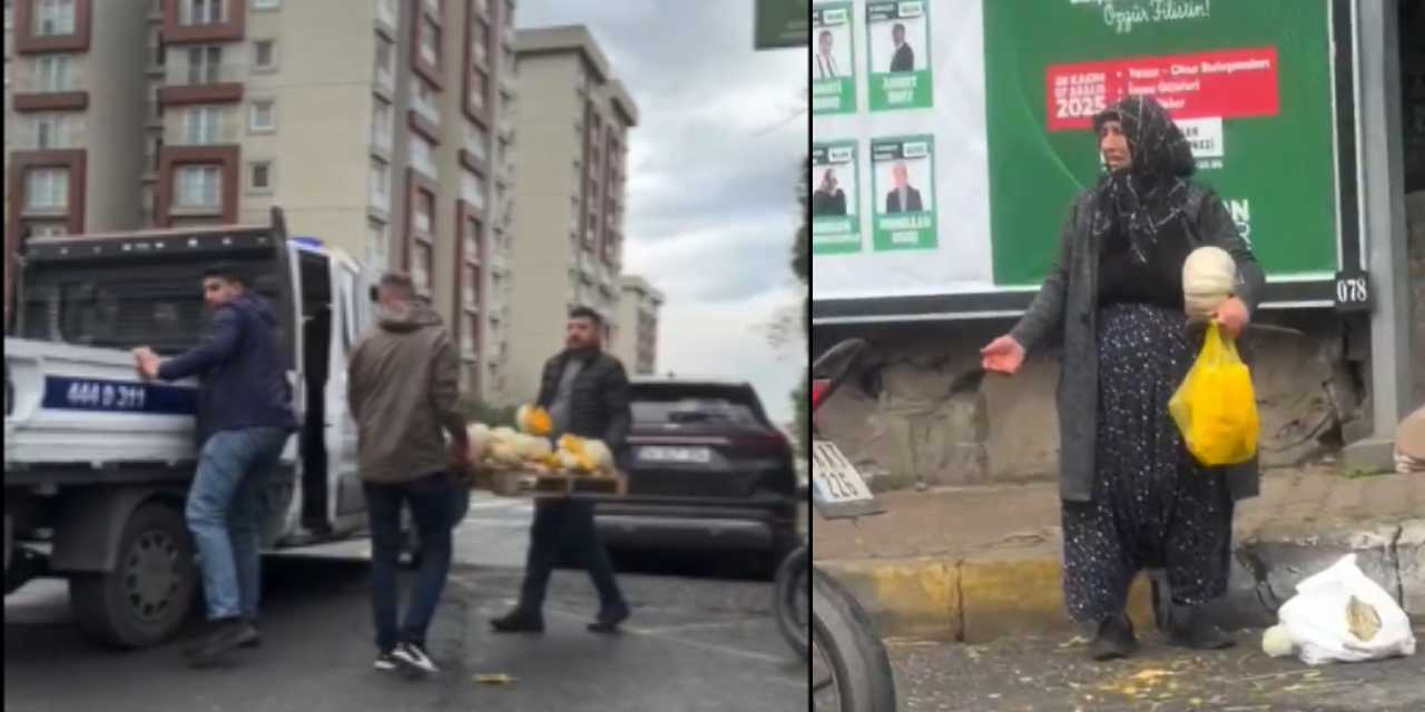 Kabak satan yaşlı kadına müdahale eden zabıta tepki çekti: Arkalarından bakakaldı