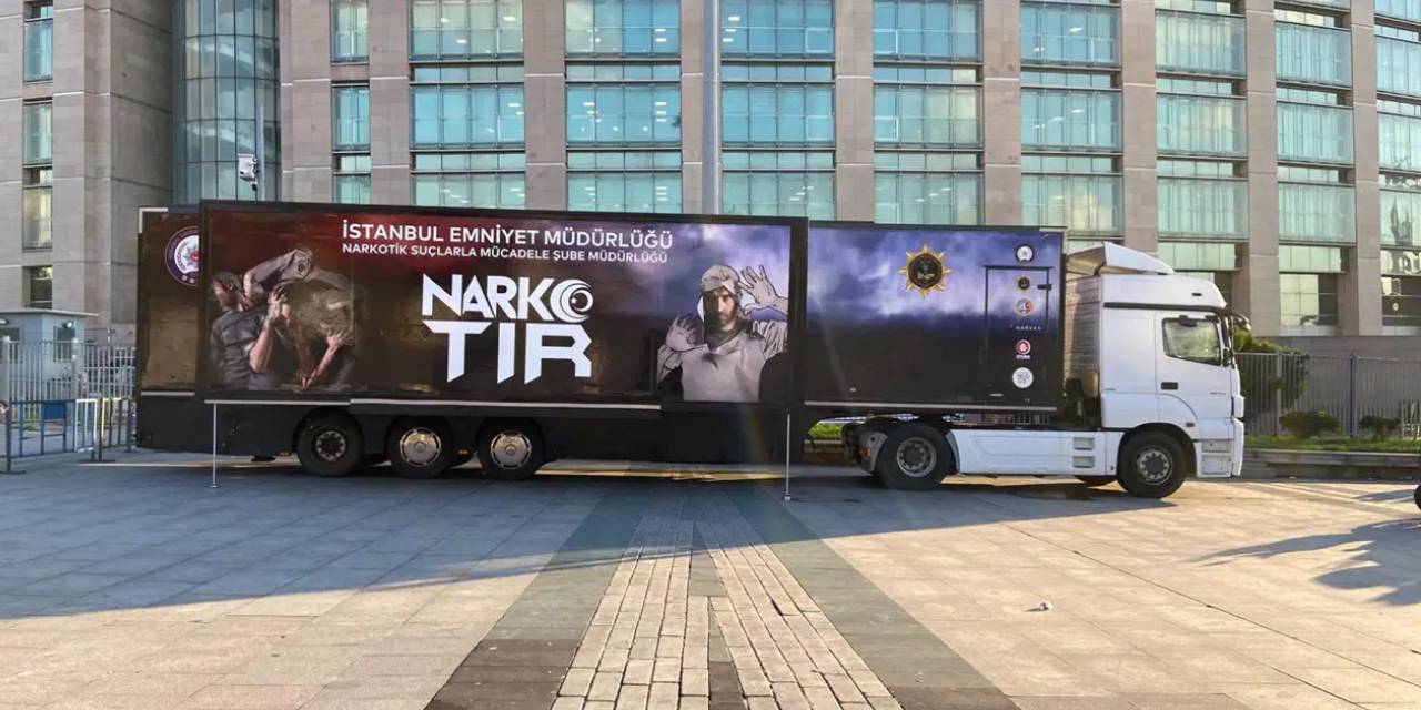 Çağlayan Adliyesi önüne 'Narko TIR' getirildi