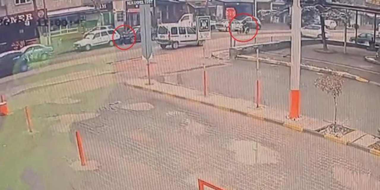 Yola fırlayan çocuğa çarpmaktan kıl payı kurtuldu