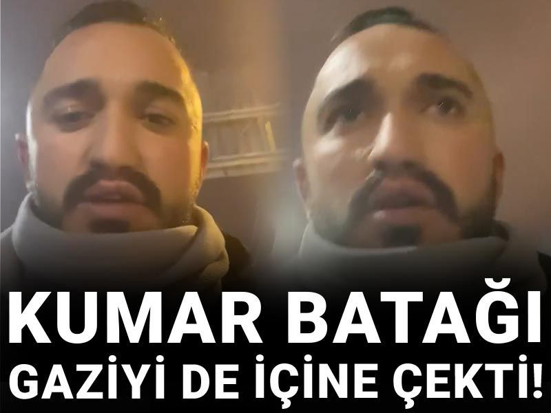 Kumar batağı gaziyi de içine çekti