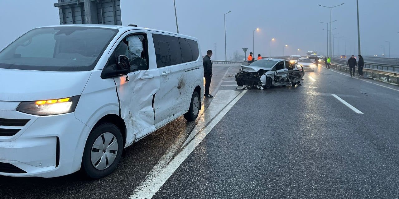 Ters yöne giren sürücü ölümden döndü