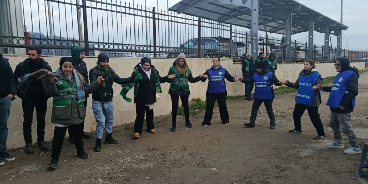 Temel Conta emekçileri 24 saatlik nöbete geçti