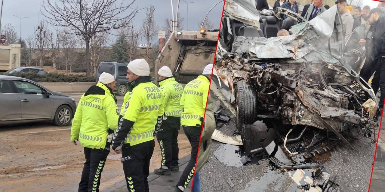 Ankara'da zincirleme kaza! 4 araç birbirine girdi