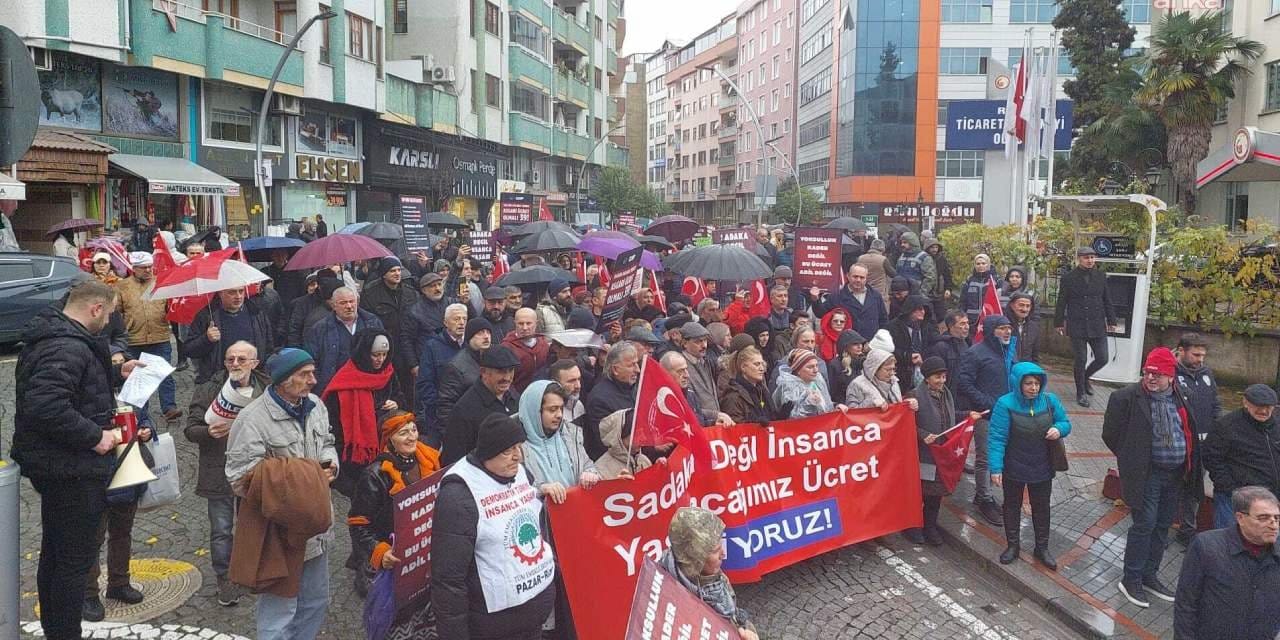 Erdoğan’ın memleketinde emekli sokağa çıktı: Emekli ne yiyecek ne içecek, nasıl yaşayacak?