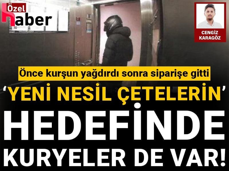 'Yeni nesil çeteler'in hedefinde motokuryeler de var: Önce kurşun yağdırdı sonra pakete gitti