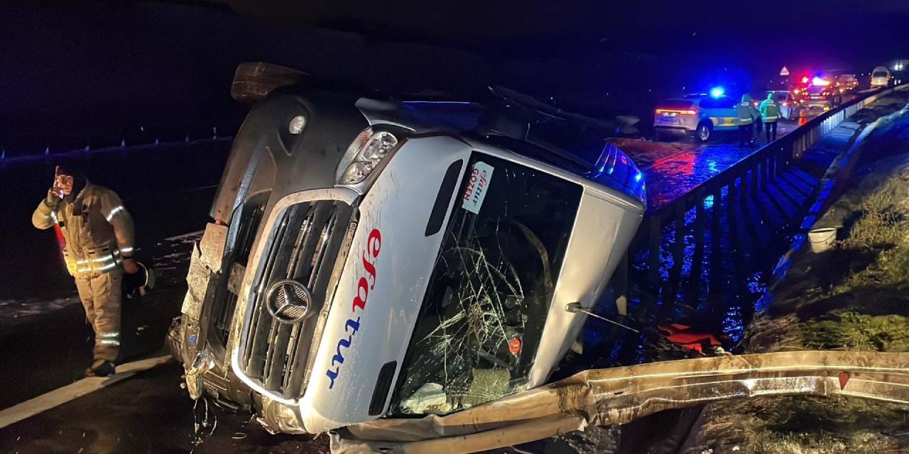 Kuzey Marmara Otoyolu’nda feci kaza! 11 yaralı var