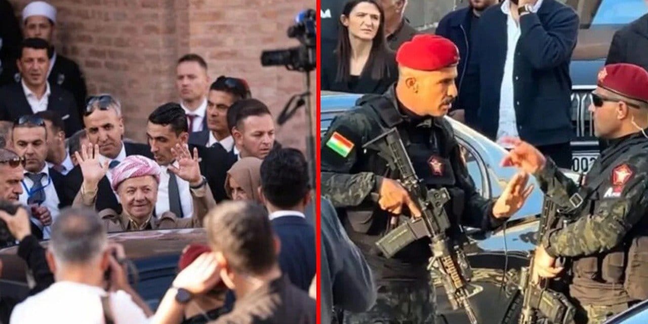 Şırnak'taki peşmerge görüntüleri: MSB toplu İçişlerine attı