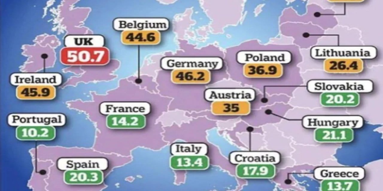 Yeni Avrupa haritası sosyal medyada viral oldu